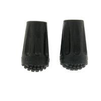 leki 2 pack rubber walking pole tips black black