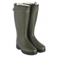 Le Chameau Ladies Chasseur Fouree Fur Lined Wellingtons, Vert Chameau, EU40 (UK6.5)