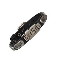 leather bracelets 1pc fashionable punk style black red green leather j ...