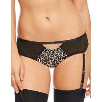 leah animal embroidery suspender brief