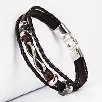 leather charm braceletsthree layer buckle infinity 8 shape pu leather  ...