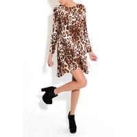 Leopard Animal Print Swing Dress