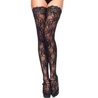 leg avenue floral lace hold ups