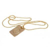 Leicester City F.C. Gold Plated Dog Tag &amp;amp; Chain