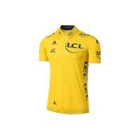 le coq sportif tdf 2017 replica empire short sleeve jersey yellow l