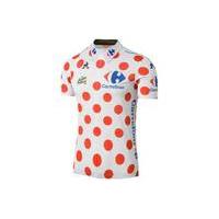 Le Coq Sportif TDF 2017 Replica Pois Short Sleeve Jersey | Red/White - XXL