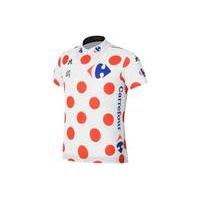 Le Coq Sportif TDF 2017 Kids Replica Pois Short Sleeve Jersey | Red/White - 14