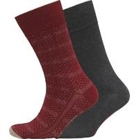 levis mens two pack socks red