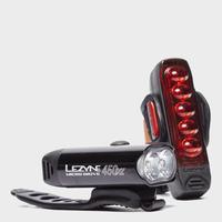 Lezyne Macro Drive 450XL Sport LED Front & Rear Bike Lights - Black, Black