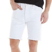 Levi\'s Mens 501 CT Shorts White Light