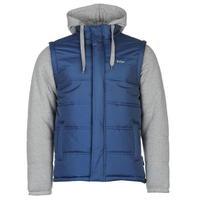 Lee Cooper Mix Fabric Padded Jacket Mens