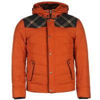 Lee Cooper Check Down Jacket Mens