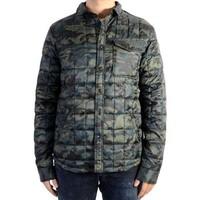 le temps des cerises doudoune detective camo mens jacket in green