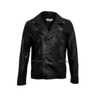 leather biker jacket size xl