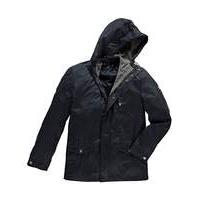 Le Breve Office Navy Hooded Jacket