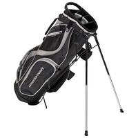 leicester tigers executive golf stand bag blacksilver black
