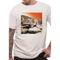 Led Zeppelin - White Hoth Album Cover Men\'s Small T-shirt