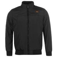 lee cooper padded bomber jacket mens