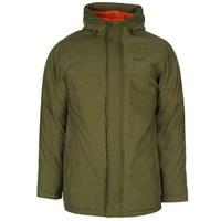 lee cooper basic parka jacket mens