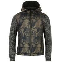 Lee Cooper Padded Knitted Camouflage Jacket