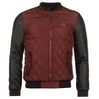 Lee Cooper Quilted PU Jacket Mens