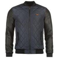 Lee Cooper Quilted PU Jacket Mens