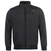 lee cooper padded bomber jacket mens