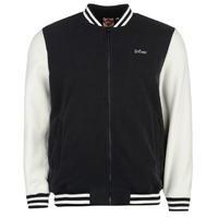 lee cooper fleece bomber jacket mens