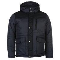 Lee Cooper Denim Detail Padded Jacket Mens