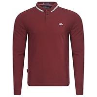 Le Shark oxblood long sleeve polo shirt