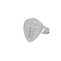 leeds united fc sterling silver stud earring