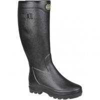 Le Chameau Country Lady Fouree Wellington Boots, Noir, EU37 (UK4)