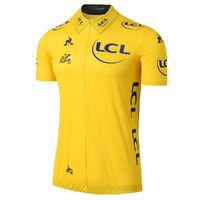Le Coq Sportif TDF Replica Yellow Jersey (2017) Short Sleeve Cycling Jerseys