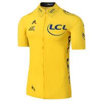 le coq sportif tdf pro yellow jersey 2017 short sleeve cycling jerseys