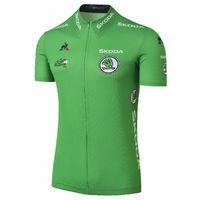 Le Coq Sportif TDF Replica Green Jersey (2017) Short Sleeve Cycling Jerseys