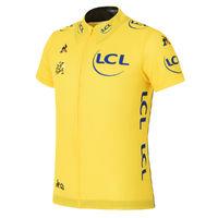 Le Coq Sportif Kids TDF Replica Yellow Jersey (2017) Short Sleeve Cycling Jerseys
