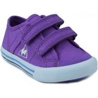 le coq sportif deauville boyss childrens shoes trainers in purple