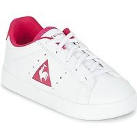 Le Coq Sportif COURTONE INF S LEA girls\'s Children\'s Shoes (Trainers) in white