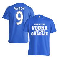 leicester jamie vardy vodka charlie t shirt vardy 9 blue