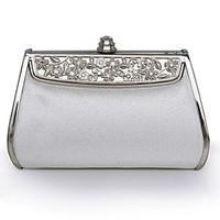 Leather Wedding / Special Occasion Clutches / Evening Handbags with Metal