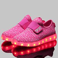 LED Light Up Shoes, Girls\' Shoes Athletic / Casual Comfort / Novelty Synthetic Fashion Sneakers Black / Blue / Pink / Red