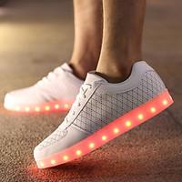 led light up shoes running shoes casual leather fashion sneakers black ...