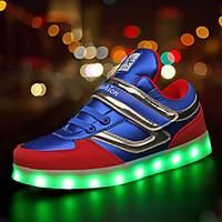 LED Light Up Shoes, Boy\'s Sneakers Spring / Summer / Fall / Winter / Comfort Synthetic Outdoor / Athletic / Casual Flat Heel Gore / Hook LoopBlack