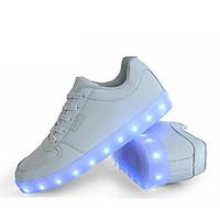 LED\'s Shoes Men\'s Shoes Outdoor / Athletic / Casual Synthetic Fashion Sneakers Black / White