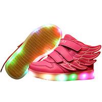 LED Light Up Shoes, Girl\'s Shoes Sneakers Comfort / Flats Athletic / Casual / Magic Tape / wings / Blue / Pink / Red / White