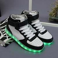 LED Light Up Shoes, Running Shoes Men\'s Shoes Sneakers Fall / Winter Comfort / Party Evening / Athletic / Casual Flat Heel White / Black / Red