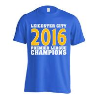 leicester city 2016 premier league champions t shirt blue