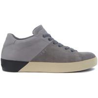 Leather Crown Sneaker in pelle e camoscio grigio men\'s Shoes (Trainers) in grey
