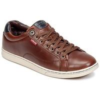 levis tulare low lace mens shoes trainers in brown