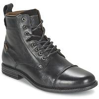 levis emerson lace up mens mid boots in black